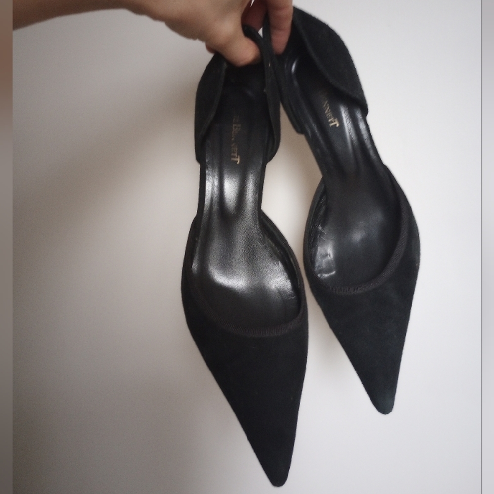 Suade LK Bennett kitten heels, black, size EU39